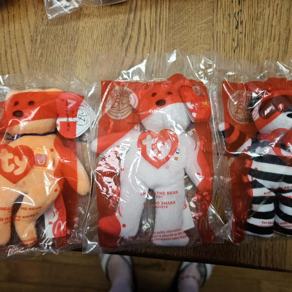 Ty Orange and White Stuffed Animals Collection
